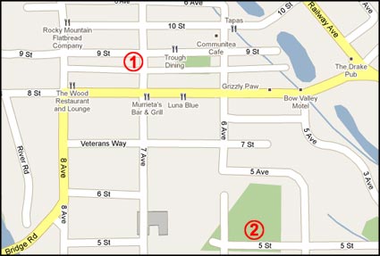 Canmore downtown public washrooms Canmore downtown public washrooms
