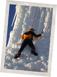 ice climbing in the Canadian Rockies